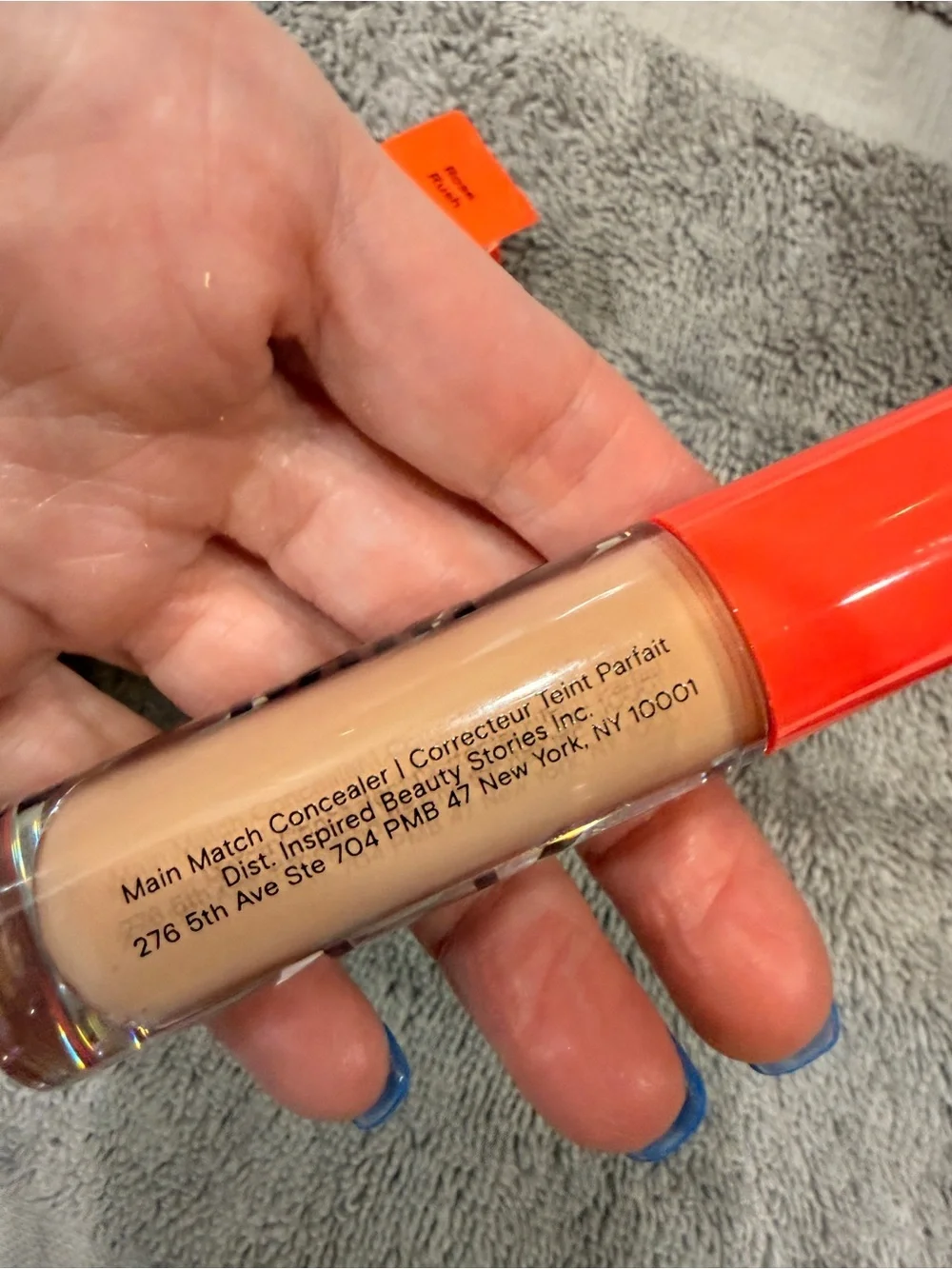KULFI BEAUTY Main Match Crease-Proof Long-Wear Hydrating Concealer ROSE RUSH NIB